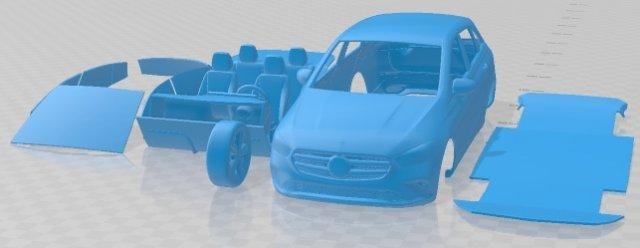 mercedes benz classe 2019 imprimível carro automotivo fenda escalextrico Tamiya rc miniz passatempo micro diecast 3d print model - Mito3D