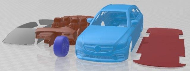 Mercedes benz sınıf arazi amg 2019 yazdırılabilir araba otomotiv yuva ölçülü Tamiya rc miniz hobi mikro döküm 3d print model - Mito3D