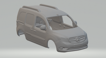 Mercedes benz alıntı yapıyorlar kamyonet döküm slot car slotcar yuva araba Sıcak tekerlekler rc rcmodel Renault kangoo panter psa koşucu 3d print model - Mito3D