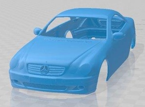 mercedes benz cl class w215 2006 printable body car slot scalextric tamiya rc miniz hobby micro 3d print model - Mito3D