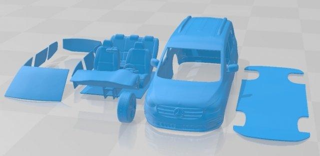 mercedes benz class printable van automotive slot scalextric tamiya rc miniz hobby micro 3d print model - Mito3D
