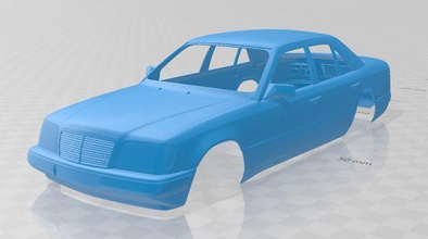 mercedes benz class sedan 1993 printable body car slot scalextric tamiya rc miniz hobby micro 3d print model - Mito3D