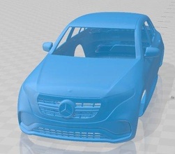 mercedes benz eqc amg 2020 printable body car 3d print model in automotive 3dexport slot scalextric tamiya rc miniz hobby micro 3d print model - Mito3D