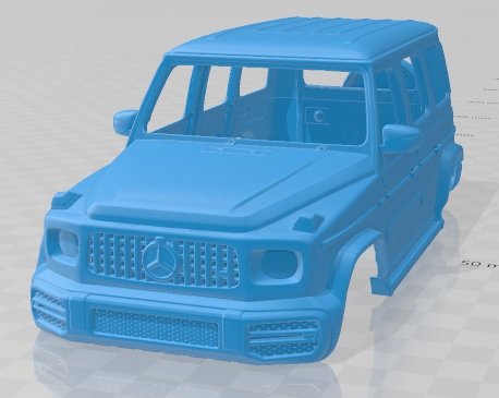 mercedes benz g63 amg 2019 imprimible cuerpo coche vehiculo espacio scalextric Tamiya rc miniz pasatiempo micro 3D print model - Mito3D