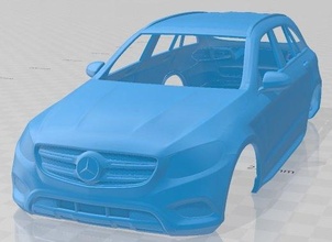 mercedes benz glc clase 2016 imprimible cuerpo coche vehiculo espacio scalextric Tamiya rc miniz pasatiempo micro 3d print model - Mito3D