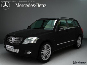 mercedes benz glk libre 3d modèle in compact voitures 3dexport 2009 suv 350 3d print model - Mito3D