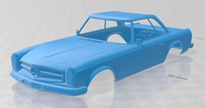 mercedes benz sl 1963 printable body car mercedes benz sl 1963 printable body car slot scalextric tamiya rc miniz hobby micro