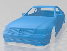mercedes benz slclass r129 2002 imprimível corpo carro 3d impressão modelo in automotivo 3dexport fenda escalextrico tamiya rc miniz passatempo micro 3d print model - Mito3D