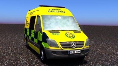 mercedes benz sprinter 311 cdi england ambulance - eu version mb mbs special amb europe uk eng 3d print model - Mito3D