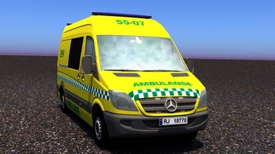 mercedes benz velocista 311 cdi Norvegia ambulanza mb mbs speciale amb nw nr 3d print model - Mito3D