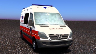 mercedes benz sprinter 311 cdi nyc ambulance mb mbs special amb york city ny usa 3d print model - Mito3D