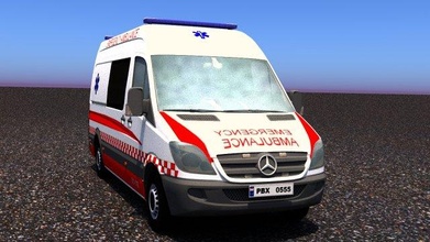 mercedes benz sprinter 311 cdi Singapour ambulance mb mbs spécial amb Asie chanter 3d print model - Mito3D