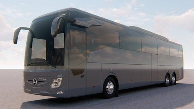 Mercedes Benz travego Tourismuso Bus Transport Tourismus Tour daimler Fahrzeug Trainer Stadt Passagier 3d print model - Mito3D