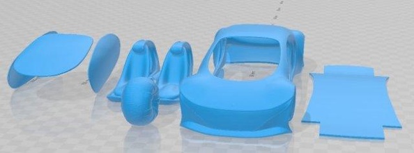 mercedes benz visión avtr 2020 imprimible coche vehiculo espacio scalextric Tamiya rc miniz pasatiempo micro 3d print model - Mito3D