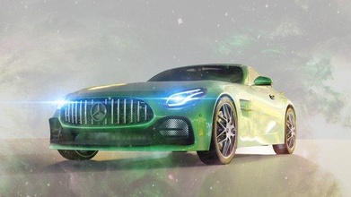 mercedes c-63 amg gtr super mersedes c63 beautiful sport auto fast coupe vehicle car racing coruscate speed supercar 3d print model - Mito3D