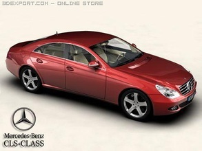 Mercedes cls Klasse class 500 Wagen Fahrzeug Transport Automobil Auto Zivilist detailliert Innere Tür 3d print model - Mito3D