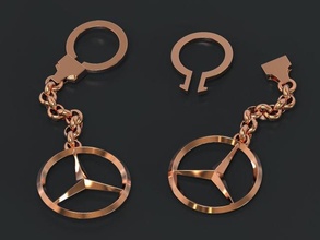 Mercedes biblo mücevher takı altın gümüş stil 3d print model - Mito3D