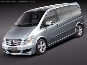 Mercedes viano 2010 vito van Minivan Mult Kleinbus Transporter fl Facelifting 2009 2011 2012 2013 2014 Passagier Nützlichkeit mpv 3d print model - Mito3D