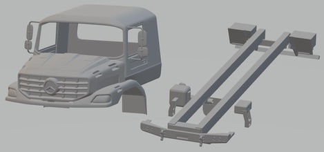 mercedes zetros yazdırılabilir kamyon 3d yazdır model in otomotiv 3dexport yuva ölçülü tamiya tarayıcı rc radyo kontrol ulaşım hobi 3d print model - Mito3D