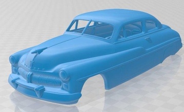 mercúrio cupê 1949 imprimível corpo carro 3d impressão modelo in automotivo 3dexport fenda escalextrico tamiya rc miniz passatempo micro 3d print model - Mito3D