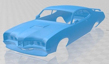 mercúrio montego cupê 1970 imprimível corpo carro 3d impressão modelo in automotivo 3dexport fenda escalextrico tamiya rc miniz passatempo micro 3d print model - Mito3D