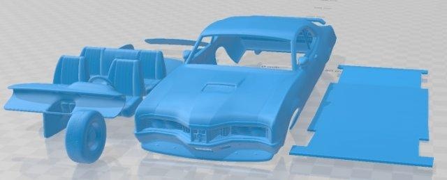 mercúrio montego capota rígida cupê 1970 imprimível carro automotivo fenda escalextrico Tamiya rc miniz passatempo micro 3d print model - Mito3D