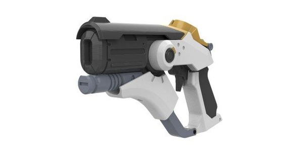 mercy blaster 3 skins - overwatch printable stl files 3d print model toys toy craft diy cannon cosplay video game mei endothermic pistol 3d print model - Mito3D