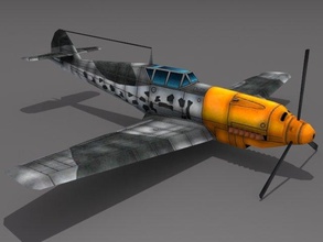 messerschmitt bf 109 3d model in dövüşçü 3dexport bf109 uçak jet saldırgan bombacı ulaşım hava bombalamak yükselmek dünya savaş savaşı i̇kinci ww 3d print model - Mito3D
