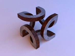 metall skulptur möbel 3d modell haushalt artikel 3dexport zahl holz hölzern innere kunst haus zimmer abstraktion abstrakt gestalten schemel sessel stuhl kaffee tabelle schreibtisch dekor 3d print model - Mito3D