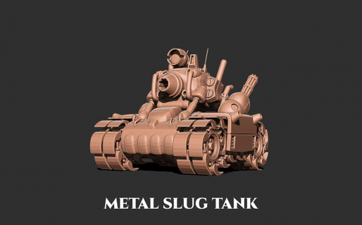 metal slug tank   toys metalslug 3dprint metalslug6 metal tank toy games slug print retro arcade videogame snk ready toys  3d print model - Mito3D