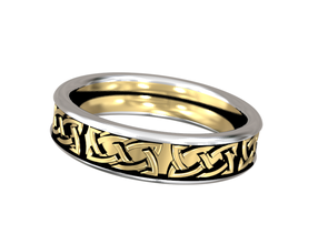metals celtic ring - fem edition knot celt gold silver 3d print model - Mito3D