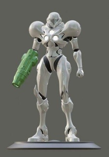 metroid ligth suit woman chozo amiibo prime samus aran nintendo gamecube smash 3d print model - Mito3D
