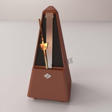metronome 3d model in piano 3dexport musical instrument timing timer clock click musician practice pulse pendulum tempo wind-up 3d print model - Mito3D