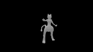 mewtwo 3d impression modèle in monstres créatures 3dexport 3d print model - Mito3D