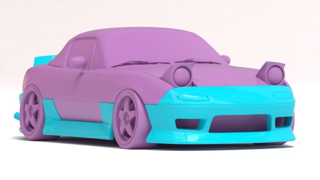 miata kbd körper kit druckbar 3d drucken modell automobil 3dexport mx5 breiter bodykit seitenschweller stoßstangen spoiler druckguss prit 3dprintable rc diorama maßstabsmodell tuning aerodynamisch tamiya heiße reifen miniaturen hobby 3D print model - Mito3D