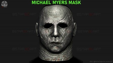 michael myers mask - dead by daylight friday 13th halloween cosplay 3d print model in toys 3dexport dbd legions horror scary nightmare games 3d print model - Mito3D