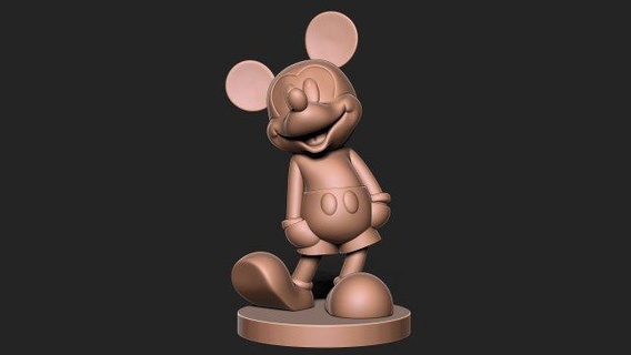 Mickey ratón figuritas micky Mouse personaje juguete estatua impresión Arte joyería joya dibujos animados disney venda disneyland 3d espacio mujer 3d print model - Mito3D