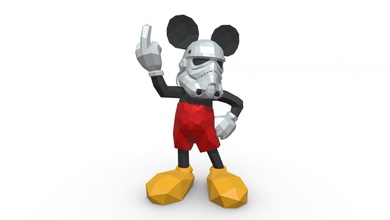 mickey fare şekil 3d yazdır model in hayvanlar 3dexport fırtına asker oyuncaklar karakter oyunlar sıçan laboratuar doğa hamster popüler suriye teraryum pc sanat heykeller 3d print model - Mito3D