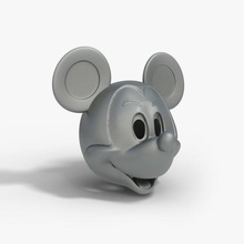 Mickey ratón casco dibujos animados disney usable estatua escultura traje cabeza máscara pasatiempo imprimible Mouse 3d print model - Mito3D