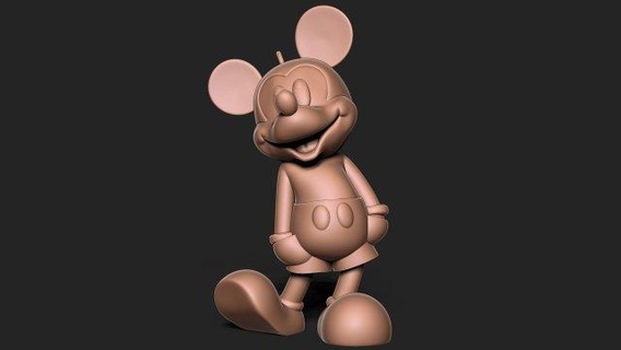 Mickey Souris porte clés figurines Micky souris personnage jouet statue impression art bijoux dessin animé disney Bandeau Disneyland 3d 3d print model - Mito3D