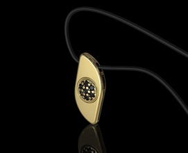 micro ispirazione ciondolo stl stampabile ciondoli oro argento disco di platino la sterlina elegante moda 3d donne gemma gioiello pietre preziose brillante collana grande i gioielli 3d print model - Mito3D