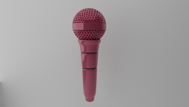 microfono 3d stampa modello in 3dexport juguete cartone animato stampabile 3d print model - Mito3D