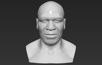 mike tyson bust 3d printing ready stl obj print model in sculpture 3dexport boxing boxer celebrity athlete famous muhammad ali mayweather mcgregor conor sport fight heavy-weight klitschko 3d print model - Mito3D