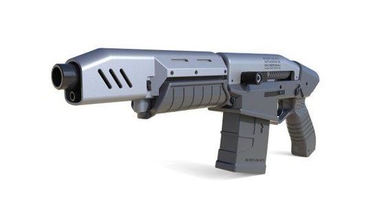 militaire écrasé cyberpunk 2077 imprimable stl dossiers 3d impression modèle jouets cosplay artisanat DIY loisir art arme pistolet vidéo Jeu samouraï broyeur 3d print model - Mito3D