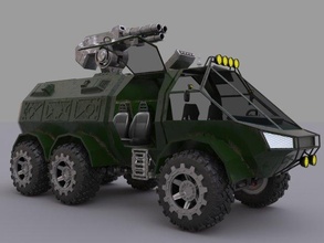 askeri kamyon 3d model in ulaşım 3dexport military vehicle savaş 3d print model - Mito3D
