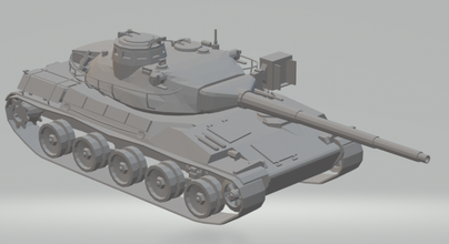 askeri tank amx 30 fransa 3d yazdır model in araç 3dexport scx ölçülü döküm sıcak tekerlekler yuva slotcar araba arabalar oyuncak oyuncaklar juguetes military vehicle ordu 3d print model - Mito3D