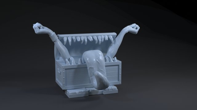 imitare buio anime 3d Stampa modello mostri creature petto carattere scure bestia mostro nemico fantasioso yavin scultura figura miniatura mini rpg npc 3D print model - Mito3D