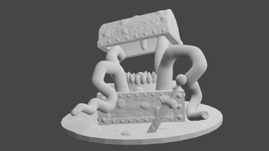 imitare 3d stampa modello in 3dexport fantasia diorama mostro 3d print model - Mito3D