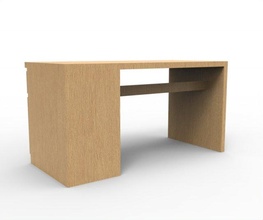 mini cabinet bureau 3d modèle in 3dexport meubles bois table intérieur classique chambre low poly facile travail chaise espace dessiner 3d print model - Mito3D