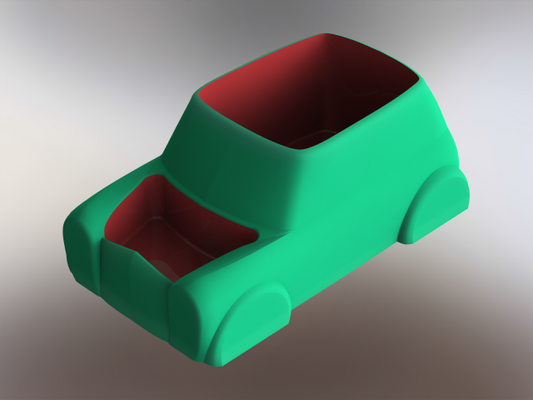 mini voiture espace rangement boîte 3d impression modèle in accessoires 3dexport meubles intérieur cabinet récipient industriel caisse cas gaine maison plastique couleur matériel poids léger capacité 3d print model - Mito3D